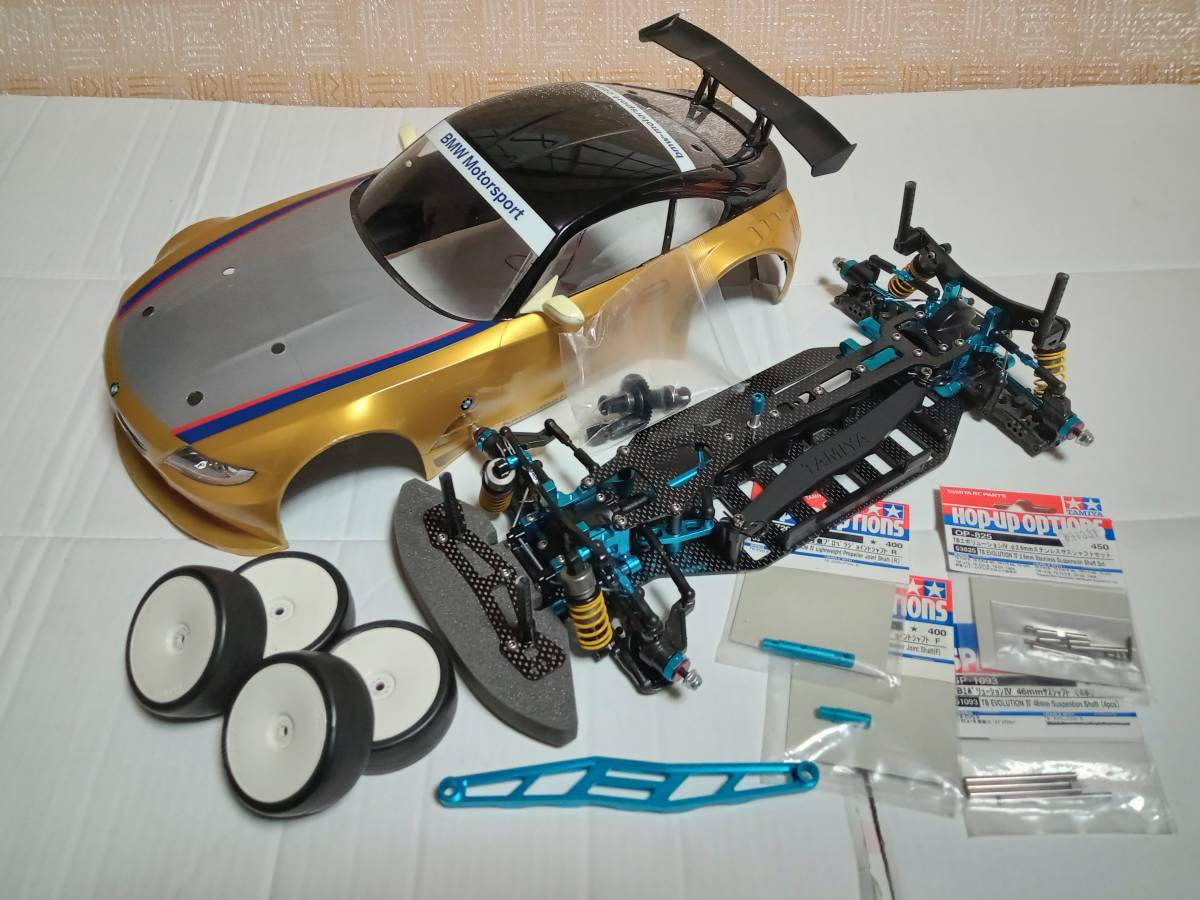 ★☆ タミヤ TB-EVOⅣ TAMIYA エボリューション４ ハイエンドツーリング 中古品 ジャンク オプション おまけ付き 等 ★☆_画像1