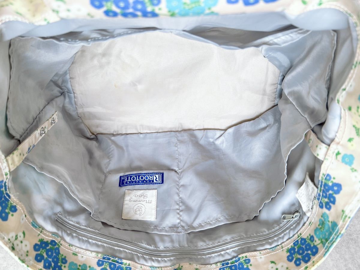  Roo tote bag mother's bag 2way shoulder .. belt attaching new goods unused diapers change mat seat set storage pocket tote bag floral print 