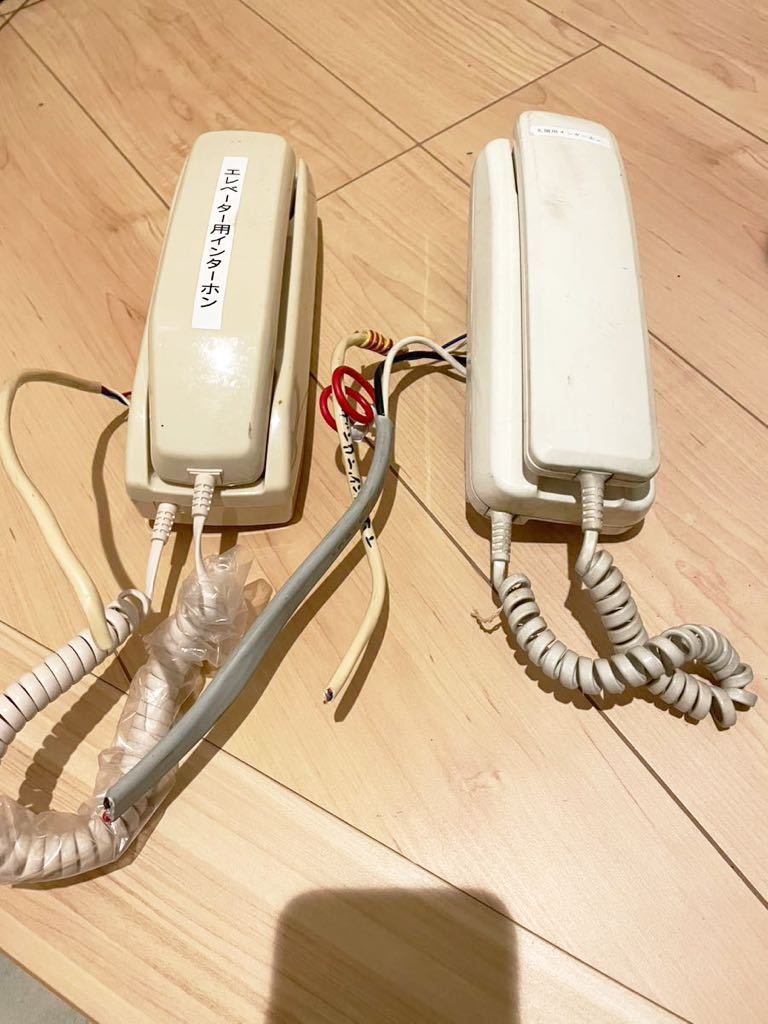 玄関インターホン　受話器 アイホン 業務用インターホン　通信電話　エレベーター通信　レトロ　昭和レトロ　インターホン　ドアホン_画像1