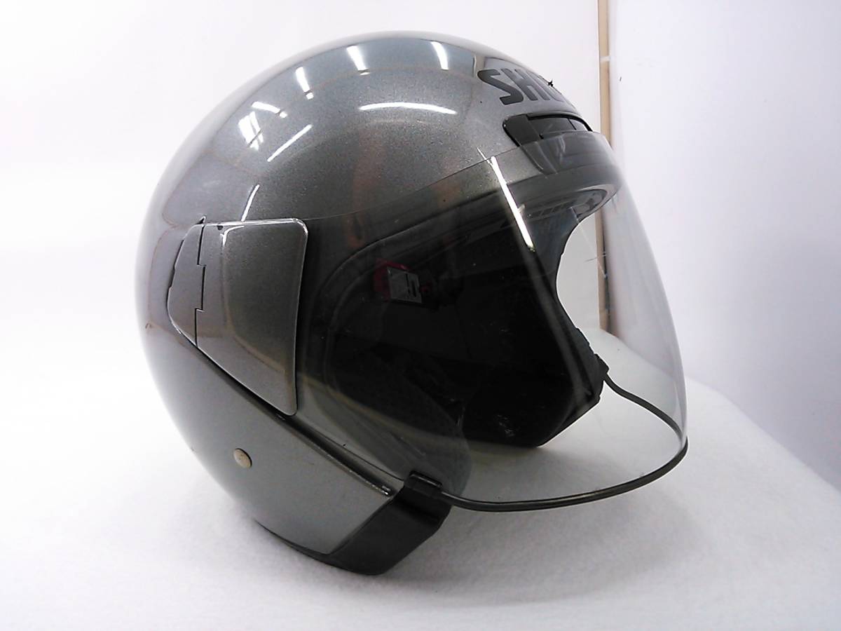 【送料無料】SHOEI ショウエイ J-MAX Deep Silver ディープシルバー XLサイズ ジェットヘルメット_画像6