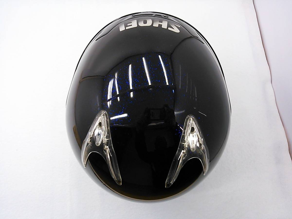 【送料無料】美品 SHOEI ショウエイ J-FORCE Jフォース Midnight Blue ミッドナイトブルー Lサイズ ジェットヘルメット_画像5