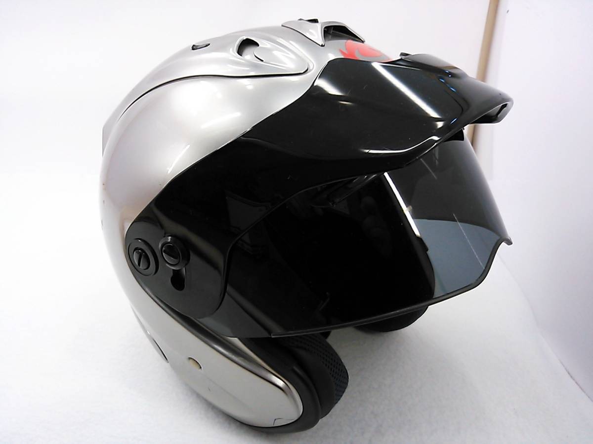 【送料無料】希少カラー Arai アライ SZ-Ram3 WILD SEVEN ワイルド7 Mサイズ スモークシールド＆元箱付き ジェットヘルメット_画像7