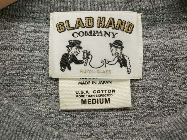 新品 GLAD HAND グラッドハンド GH-R-05 RoyalClassシリーズ Tシャツ ロンT パックTee　箱付 長袖 HEATHER M_画像4