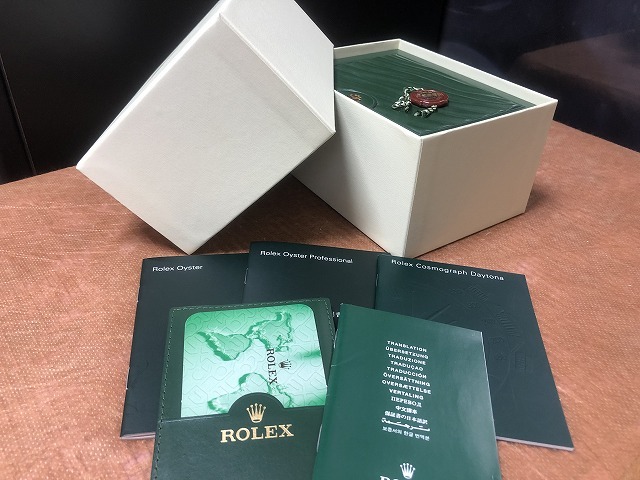 ロレックス デイトナ 116520 純正 箱 ボックス Box ケース モデル 冊子 タグ 緑 グリーン 正規品 時計 付属品 ROLEX DAYTONA_画像10