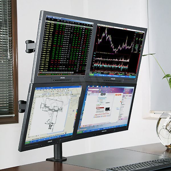 BigOne monitor arm kwado stand desk top personal computer PC monitor display display 4 screen multi for ~27 -inch VESA
