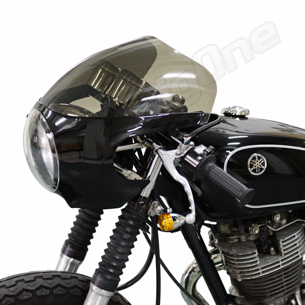 BigOne ロケット カウル ST250 ボルティー GSX250E テンプター GN125 サベージ 400 650 グラストラッカー カフェレーサー 黒 ブラック_画像10