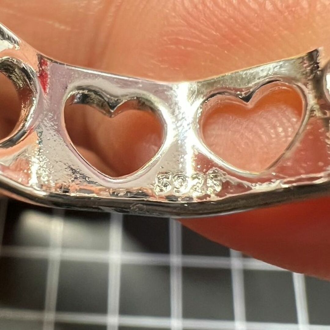 A537 anonymity delivery ring lady's ring Heart cut silver s925 stamp equipped free size size adjustment possibility simple pretty 