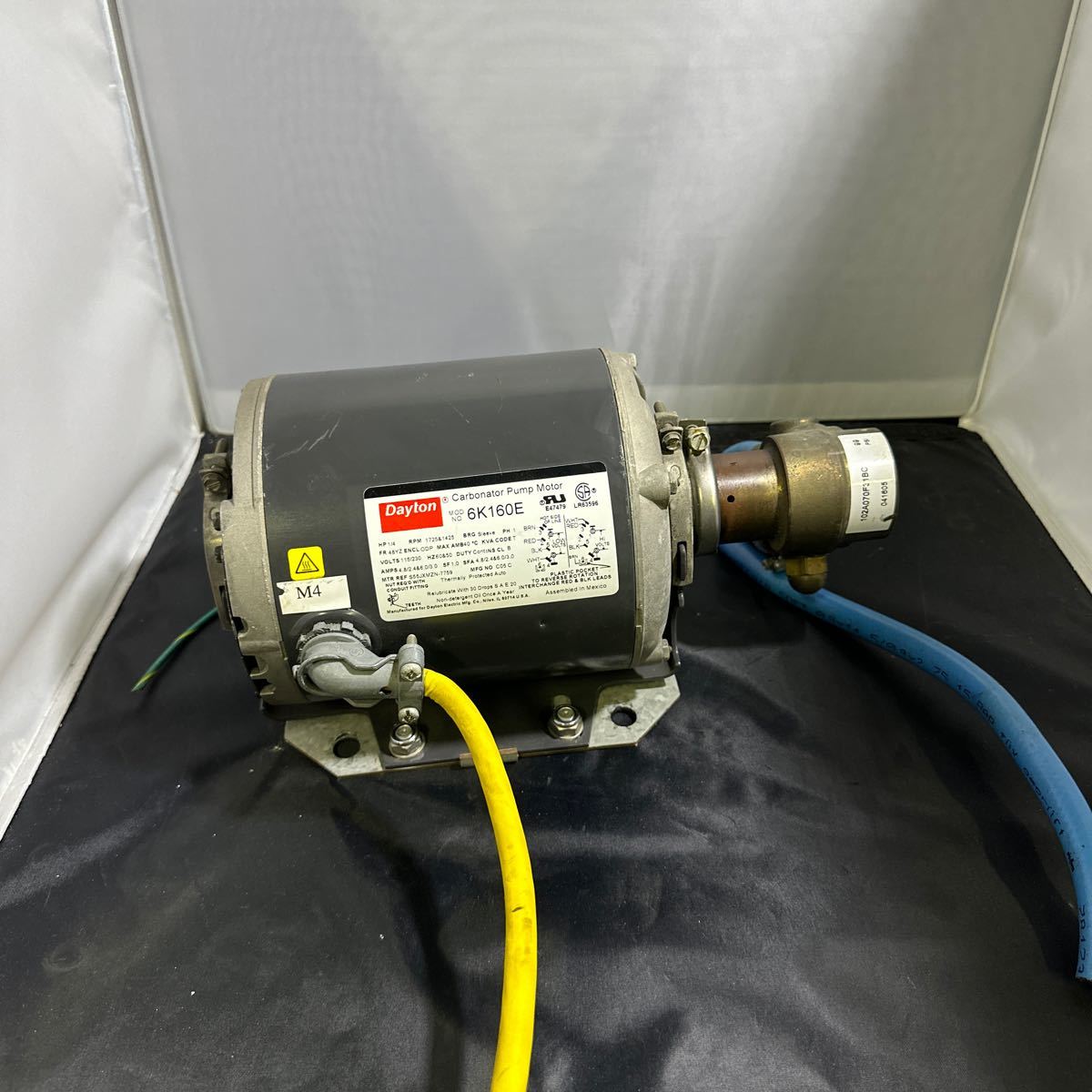 2FH64」Dayton Carbonator Pump Motor 1/4 Hp Model 6K160E-