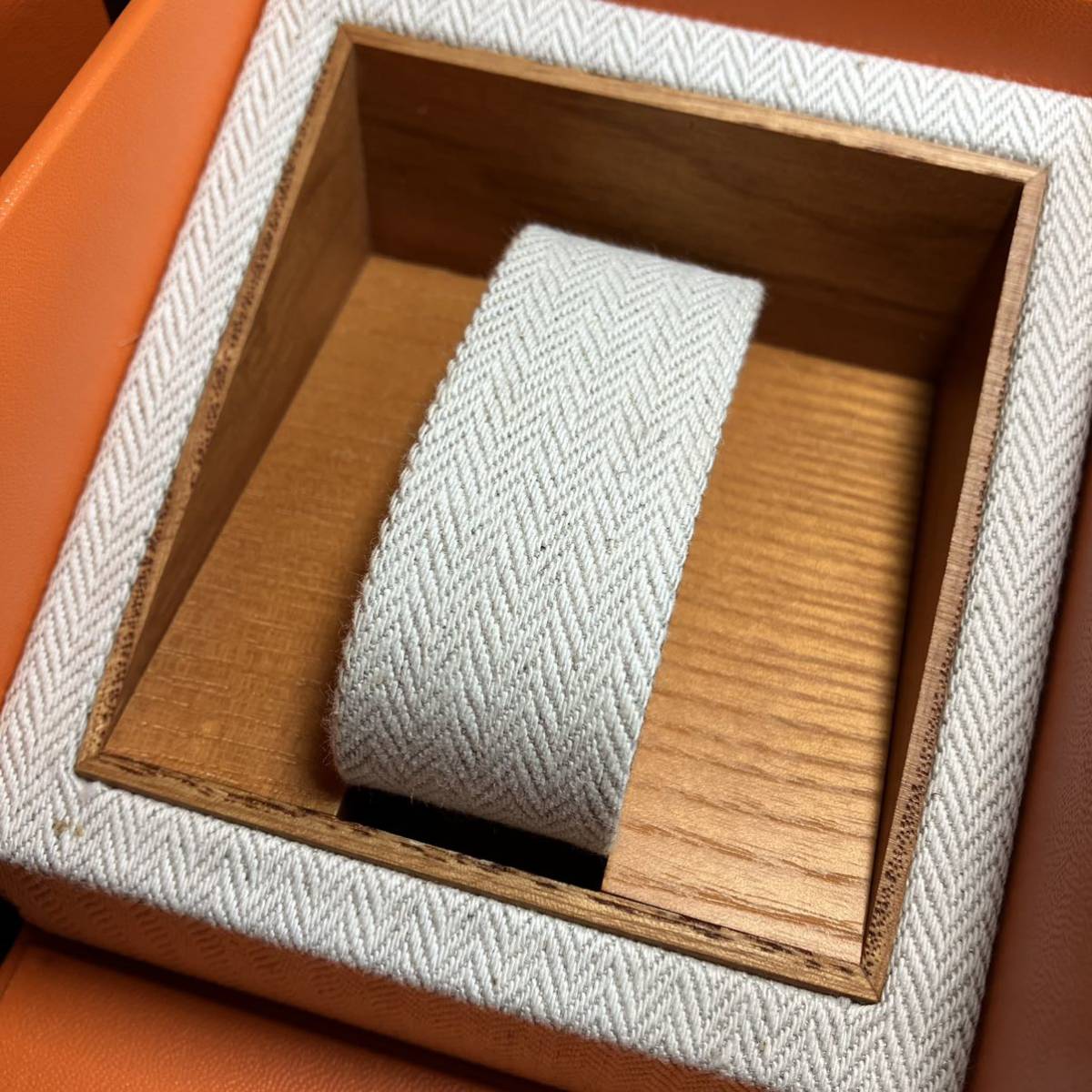 【純正 正規品 良品】 エルメス 腕時計 純正時計BOX 時計ケース 腕時計収納 空箱 Hウォッチ クリッパー ケープコッド ケース 【R5_304】_画像3