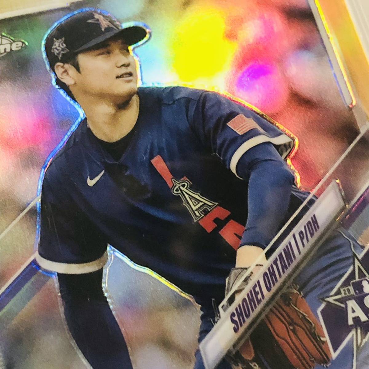 ★1/50 ★ 大谷翔平 直筆サイン2021 Topps Chrome オールスターゲーム ALL STAR AUTO エンゼルス MLB ファーストナンバー_画像4