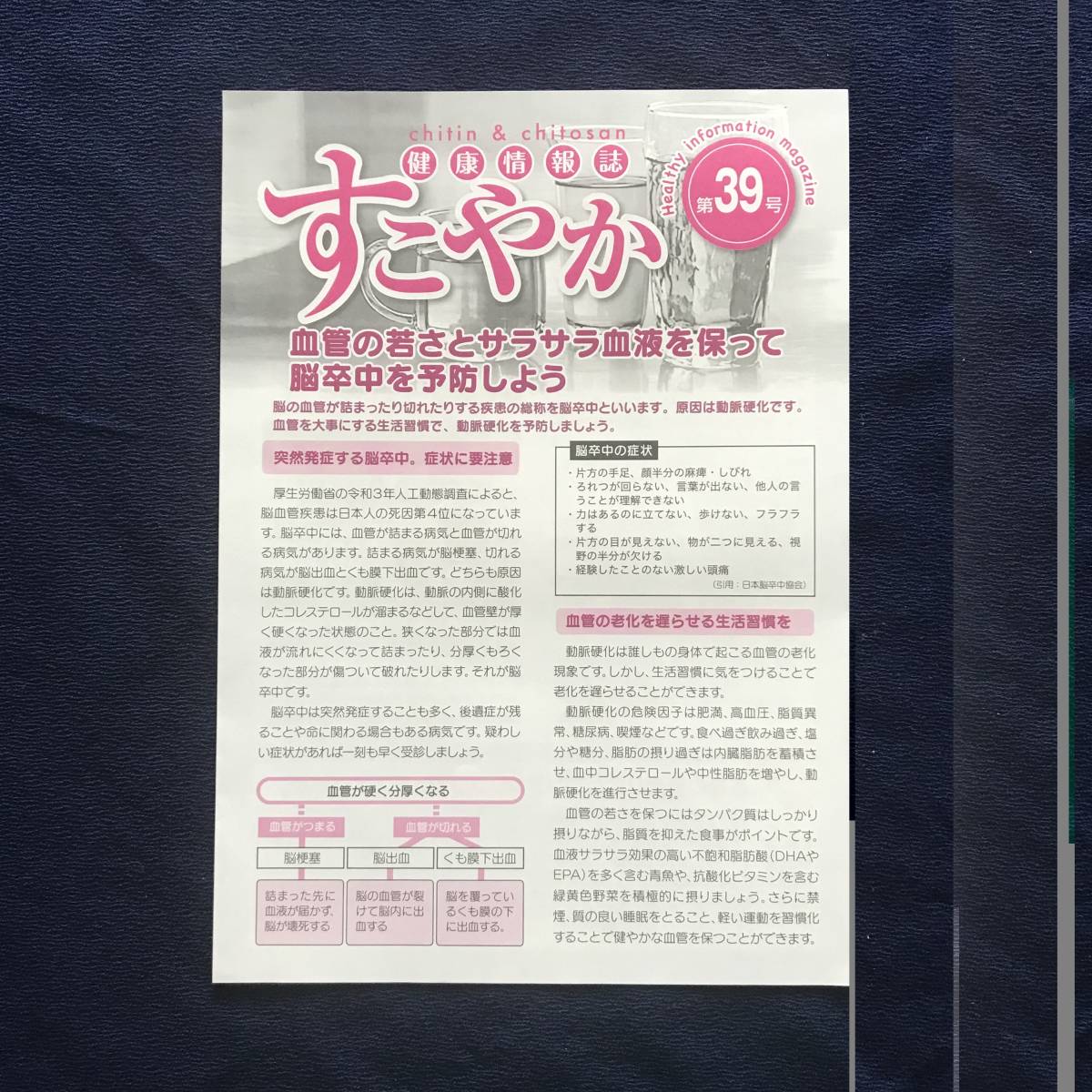 「すこやか健康情報誌」リーフ 第39号 未使用　複数あり_画像1