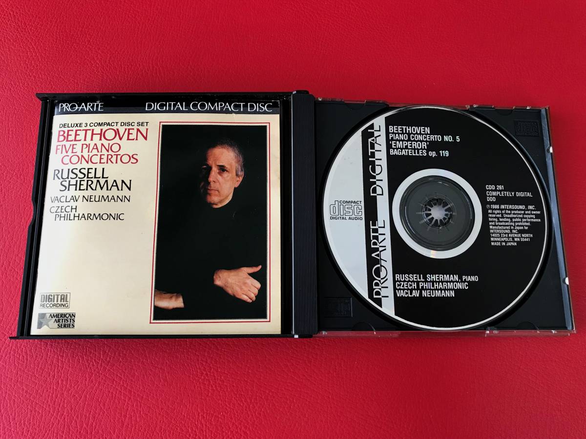 ◆シャーマン/ベートーヴェン:ピアノ協奏曲全集 /ノイマン/チェコ・フィル/3CD/CDD011　 #J18YY1_画像4