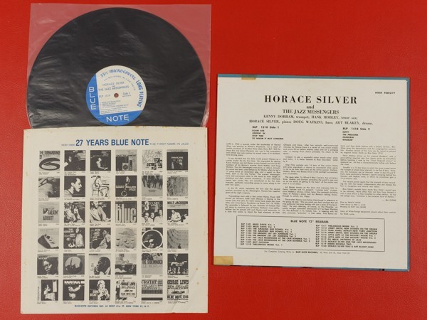 ◇米盤 Horace Silver And The Jazz Messengers/手書きRVG 耳 Ear/LP、BLP1518 #J01YK1_画像2