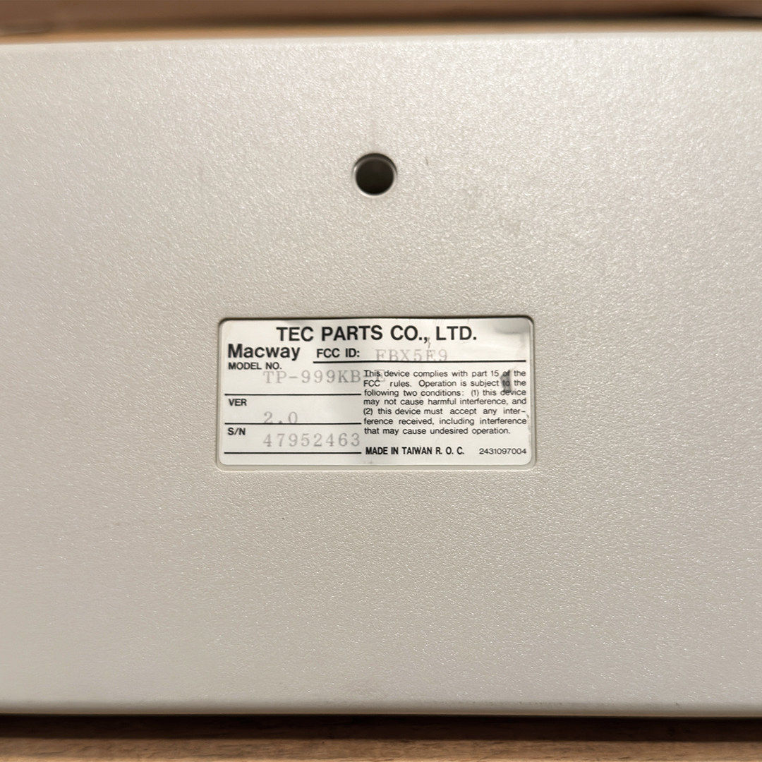 Mac用 ADB英語キーボード Tec Parts MacWay TP-999KB-E (1)_画像3