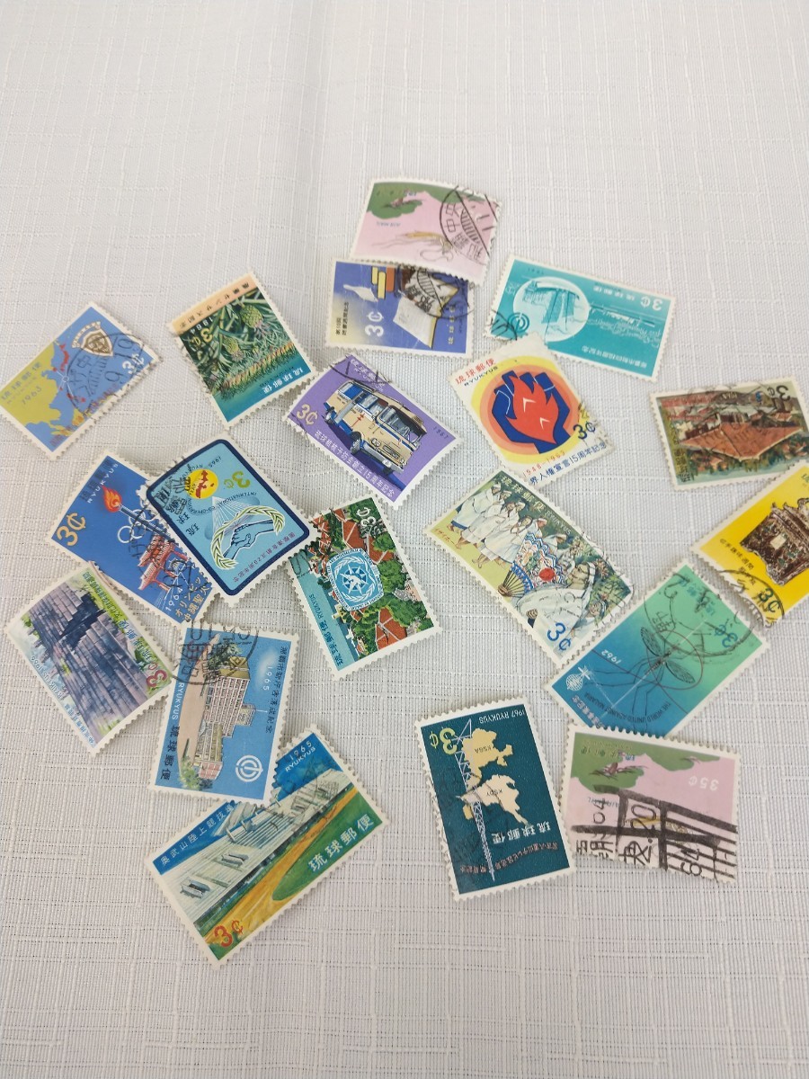【希少】 琉球切手　未使用300枚以上・使用済み50枚以上・カバー50枚以上　おまとめ　400枚以上_画像7