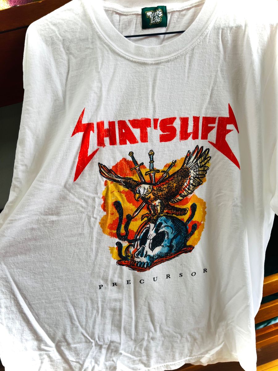 That's life 半袖Tシャツ XLサイズ 白 定価￥5,480 Vintage Style Bird ／ White