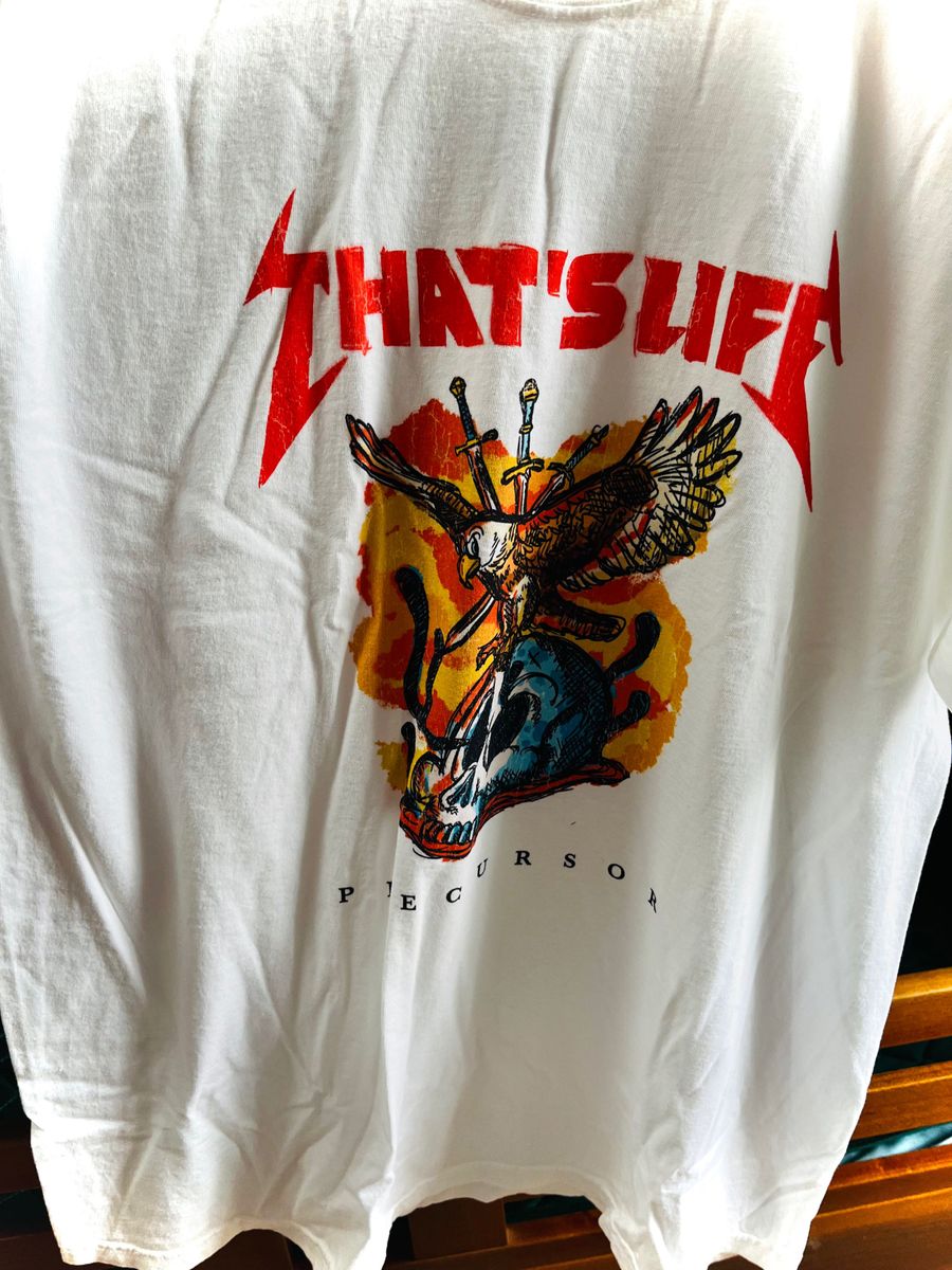 That's life 半袖Tシャツ XLサイズ 白 定価￥5,480 Vintage Style Bird ／ White