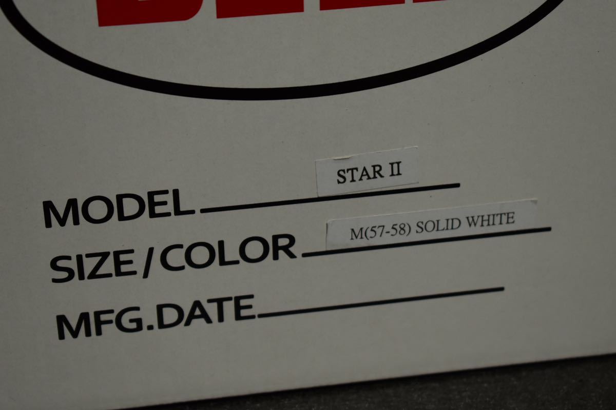 [試着のみ] BELL STAR2 Mサイズ 2021年製 57-58cm ホワイト SG規格認証 本革 検 buco Arai SHOEI tt&co 500tx moto3 族ヘル_画像9