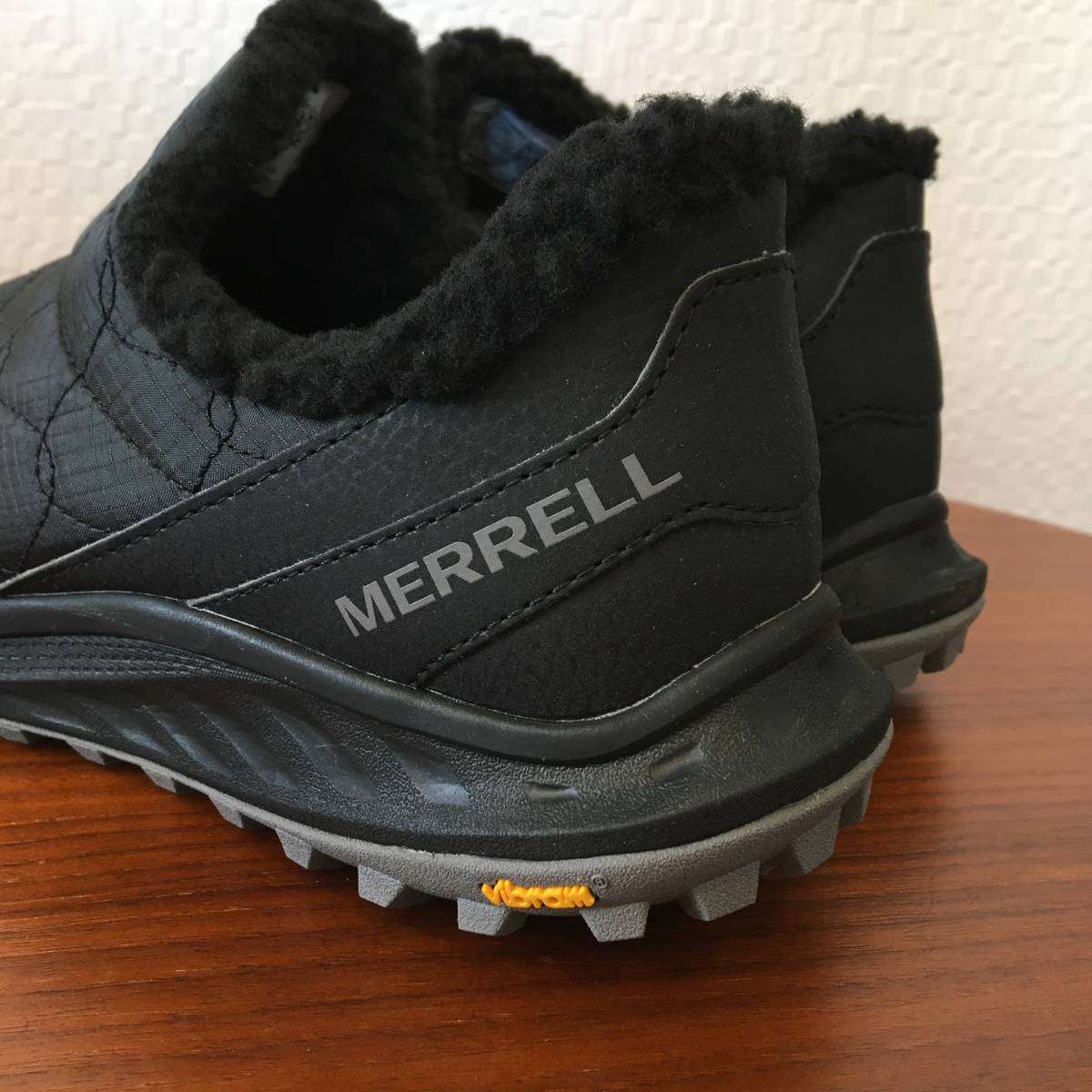 25.0cm（US8.0）｜MERRELL メレル アントラ 3 サーモ モック 067780 黒 ボア 防寒 スリッポン 軽量 靴 スニーカー 快適 (新品)(正規品)_画像8