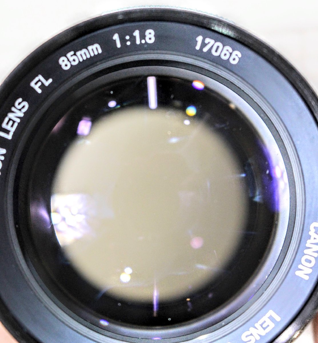 Canon（キヤノン）ポートレイトレンズ　Canon lens FL 85mm 1：1.8　レンズキャップ付属　A2252_画像7