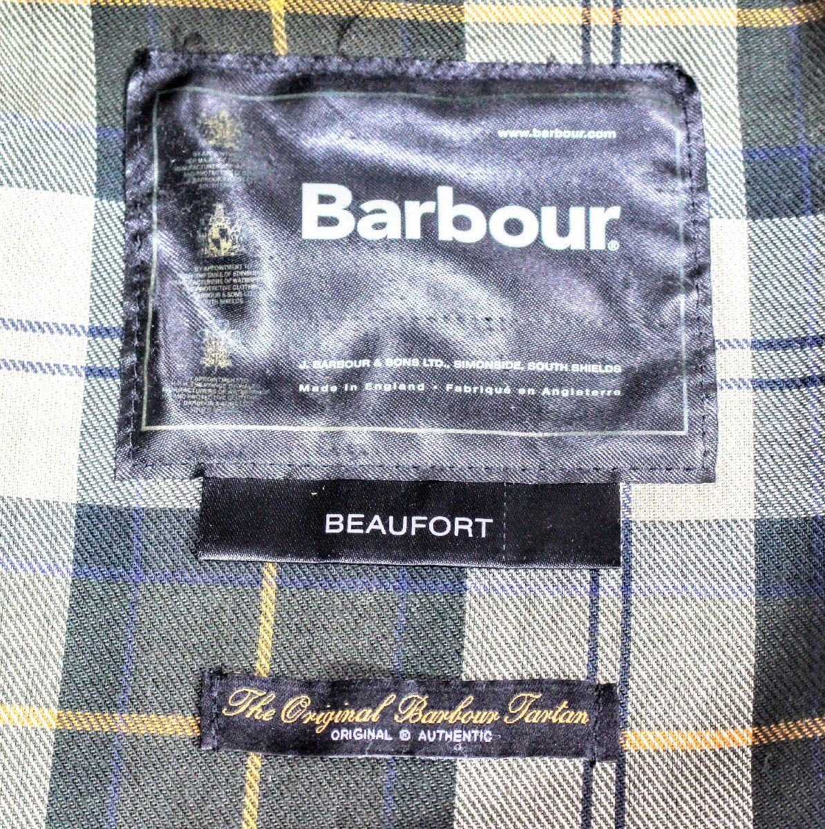 Barbour（バブアー）オイルドジャケット BEAUFORT ビューフォートジャケット アウターオリーブカラー メンズ イギリス製 X8A2031_画像9