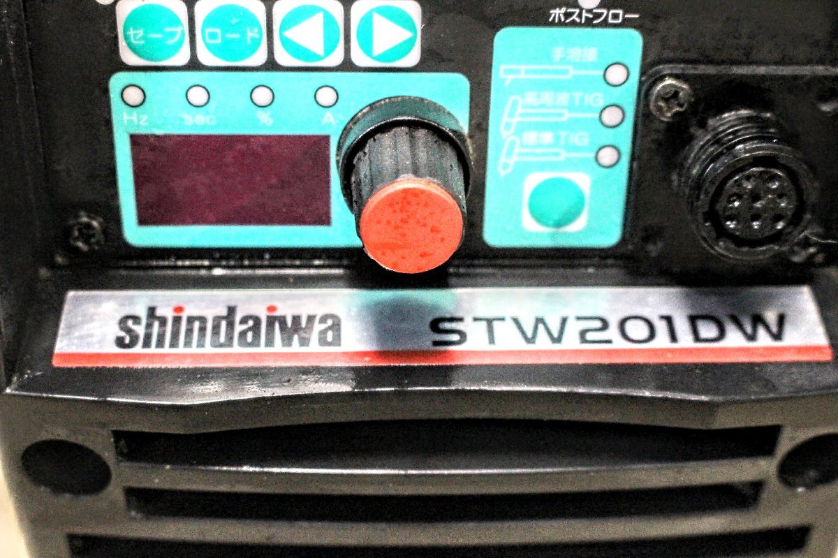新ダイワ・デジタル直流TIG溶接機100V200V兼用　モデル STW201DW　備品付属　D106_画像3