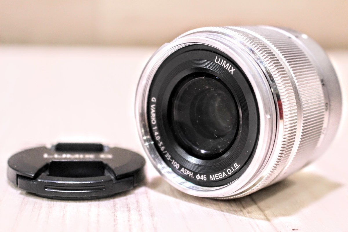 【動作品】パナソニック Panasonic G 35-100mm F4.0-5.6 ASPH./MEGA O.I.S. シルバー [ Lens | 交換レンズ ]　17M971-60_画像1