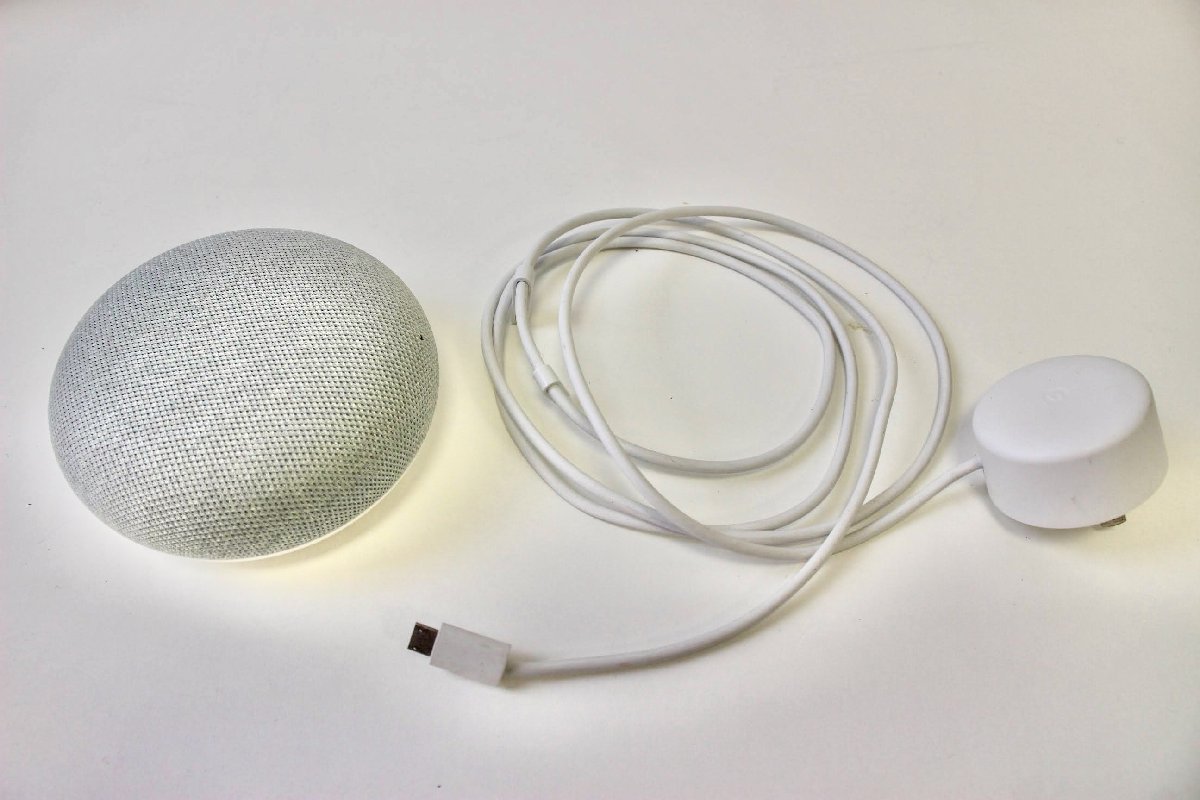 【1円スタート】7H2623　Google Home Mini HOA グーグルホームミニ_画像2