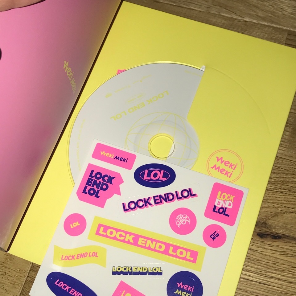 Weki Meki◎韓国2ndシングル「LOCK END LOL」非売品CD◎直筆サイン_画像2