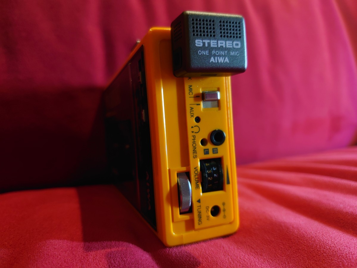 【AIWA】HS-J2 Cassette Boy vintage PORTABLE RADIO CASSETTE RECORDER CM-2 アイワ ラジカセ カセットレコーダー カセットプレーヤー_画像7