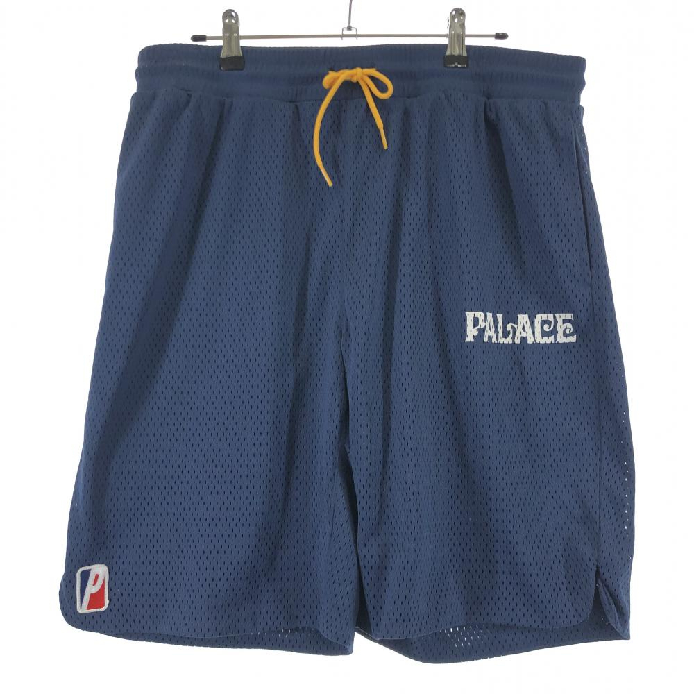 【中古】PALACE P22ST054 メッシュハーフパンツ サイズL ネイビー パレス[240017590137]_画像1