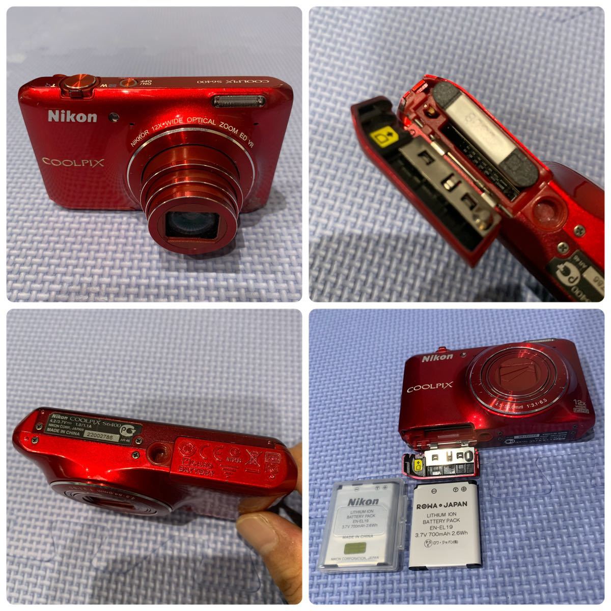 【動作確認済】Nikon ニコン コンパクトデジタルカメラ COOLPIX S6400 クールピクス _画像9