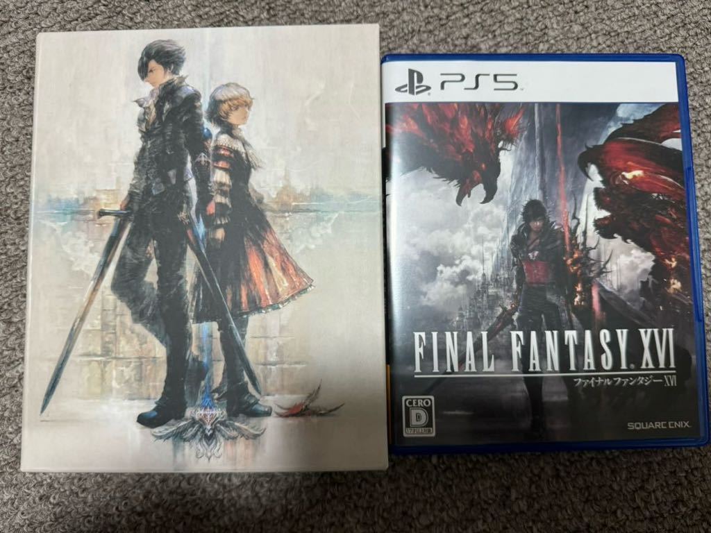 中古美品　PS5 ファイナルファンタジー16デラックスエディションおまけ未開封品付　FF16 _画像1