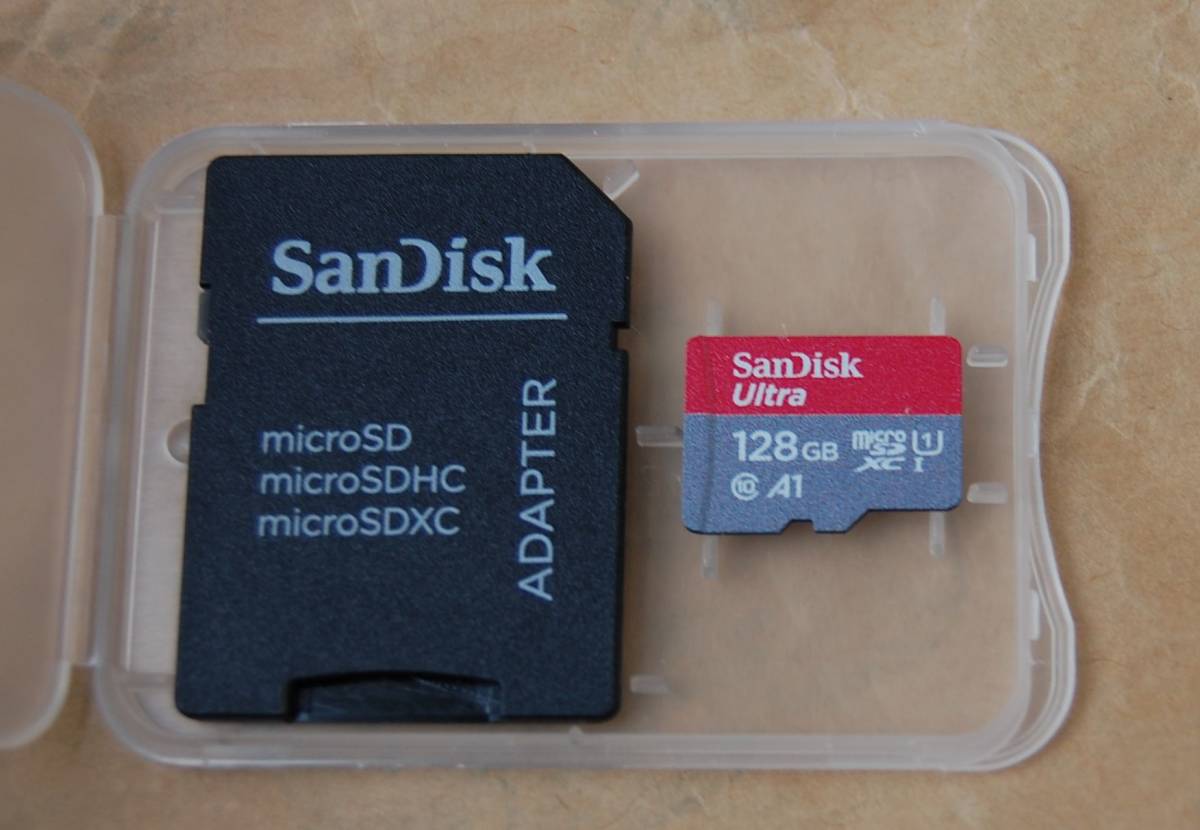 【即決】未使用新品 純正SanDisk Ultra microSDXC 128GB UHS-I Card 100MB/s アダプター付 ★スピード発送 送料84円~_画像1