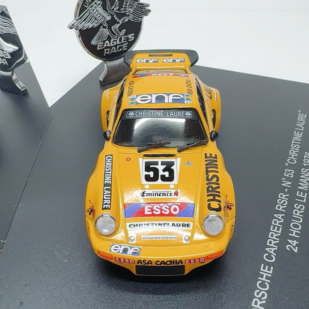 【K1】1/43 EAGLE PORSCHE CARRERA RSR - N° 53 CHRISTINE LAURE 24 HOURS LE MANS 1976 ルマン kyosho _画像5