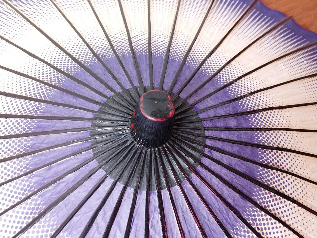 和傘 番傘 紙傘 日傘 蛇の目傘 日本舞踊 舞妓 芸者 直径約81cm ZEOEOASM_画像3