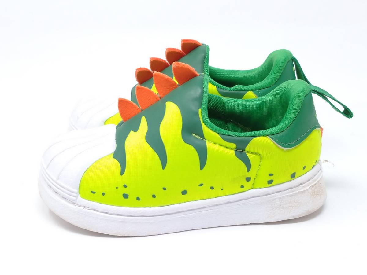  Adidas super Star adidas dinosaur team solar green sneakers GX3269 Kids shoes shoes 12cm ZEOBISTM