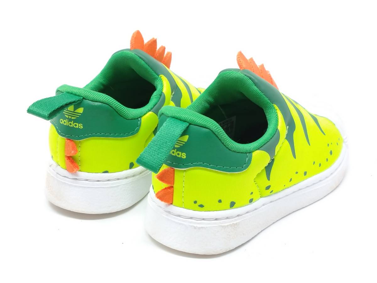  Adidas super Star adidas dinosaur team solar green sneakers GX3269 Kids shoes shoes 12cm ZEOBISTM