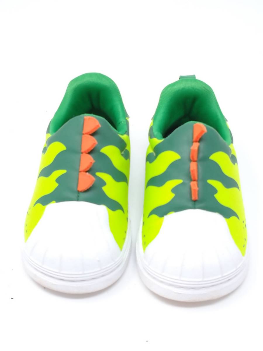  Adidas super Star adidas dinosaur team solar green sneakers GX3269 Kids shoes shoes 12cm ZEOBISTM