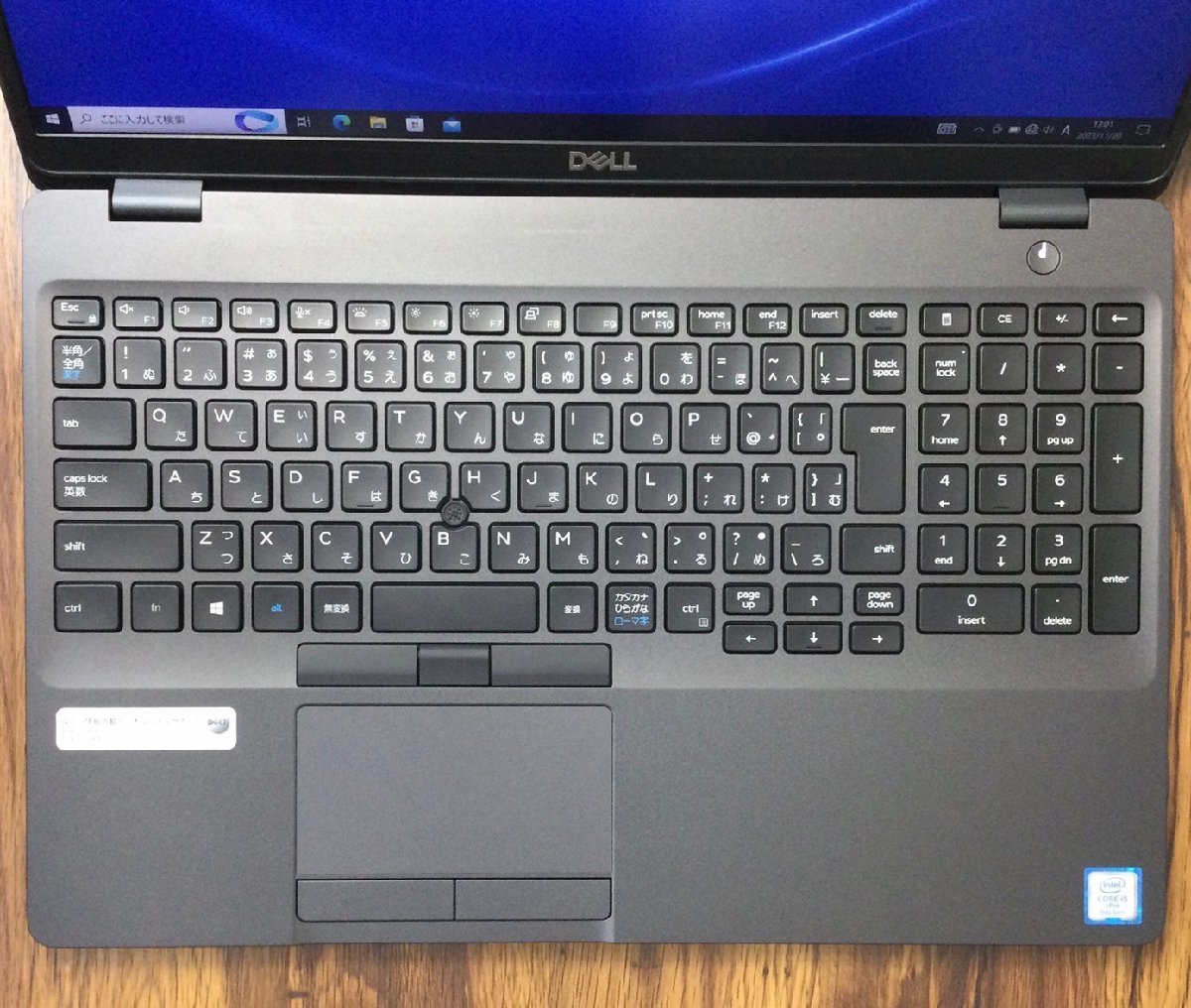 1円～ ●DELL LATITUDE 5500 / Core i5 8365U (1.60GHz) / メモリ 16GB / NVMe SSD 512GB / 15.6型 フルHD (1920×1080) / Windows10 Pro_画像6