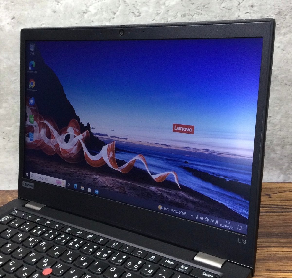 1円～ ●LENOVO ThinkPad L13 Gen2 / 第11世代 Core i3 1115G4 (3.00GHz) / メモリ 8GB / NVMe SSD 128GB / 13.3型 HD / Win10 Pro 64bit_画像3