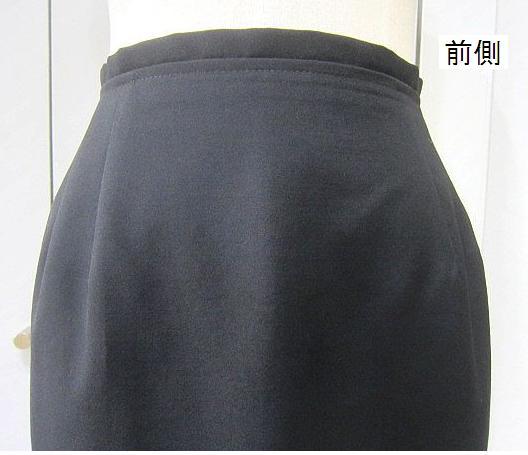 イネド　スカートスーツ　ウール100％　比翼仕立　日本製　黒　サイズ２　_画像8