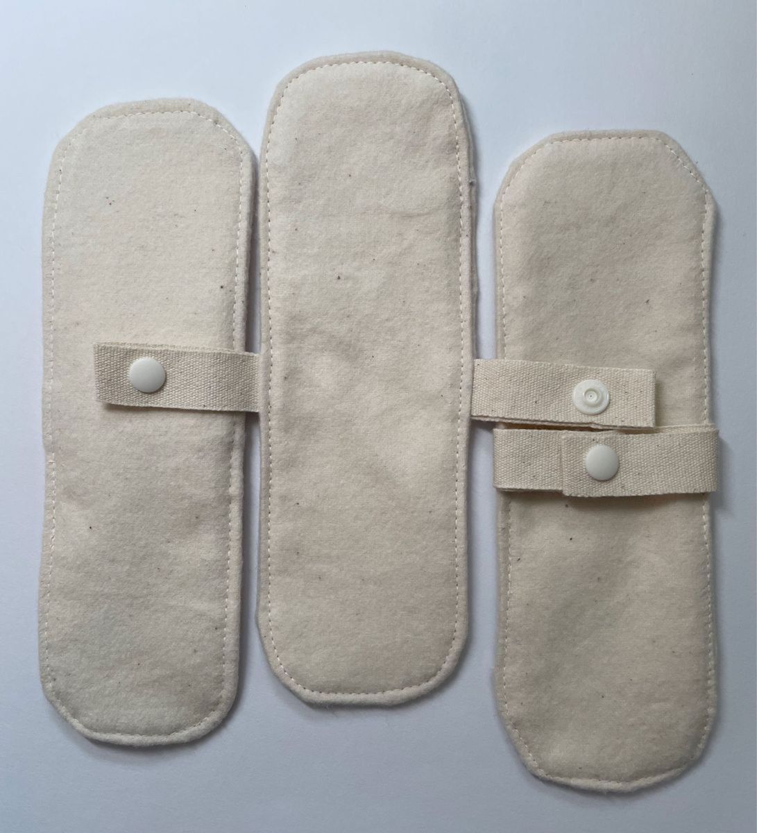 布ナプキン３枚セット　おりもの用　防水なし　ネル2層　ハンドメイド