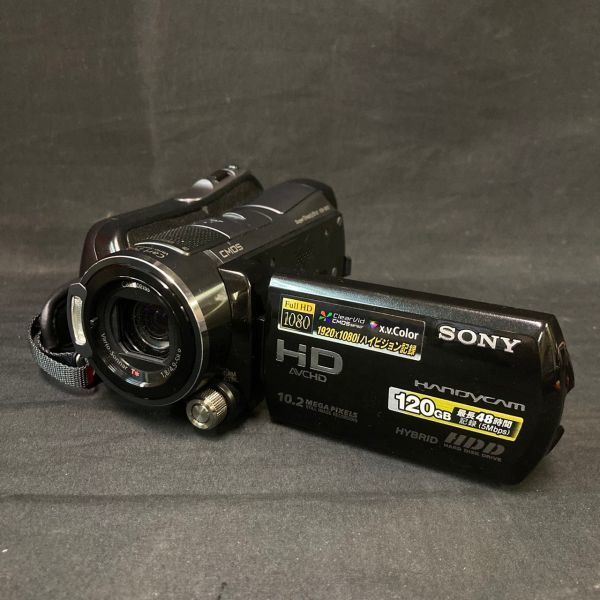 DKe521Y06 動作品 SONY ソニー HDR-SR12 CarlZeiss カールツァイス Vario-Sonnar T* 1,8/4,9-58,8 ビデオカメラ 2008年製　_画像1
