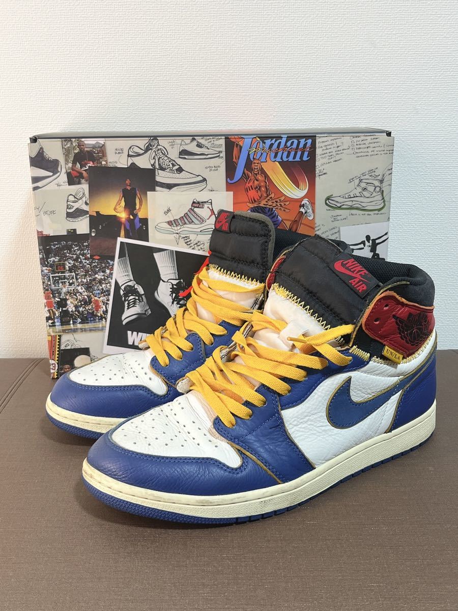 ナイキ NIKE × ユニオン UNION ■ 【 AIR JORDAN 1 HIGH OG NRG Storm Blue Varsity Red BV1300 146 】ストーム ブルー バーシティ レッドの画像2