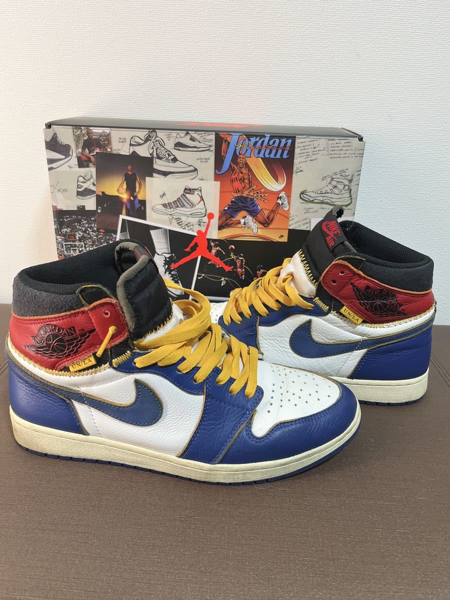 ナイキ NIKE × ユニオン UNION ■ 【 AIR JORDAN 1 HIGH OG NRG Storm Blue Varsity Red BV1300 146 】ストーム ブルー バーシティ レッド_画像8