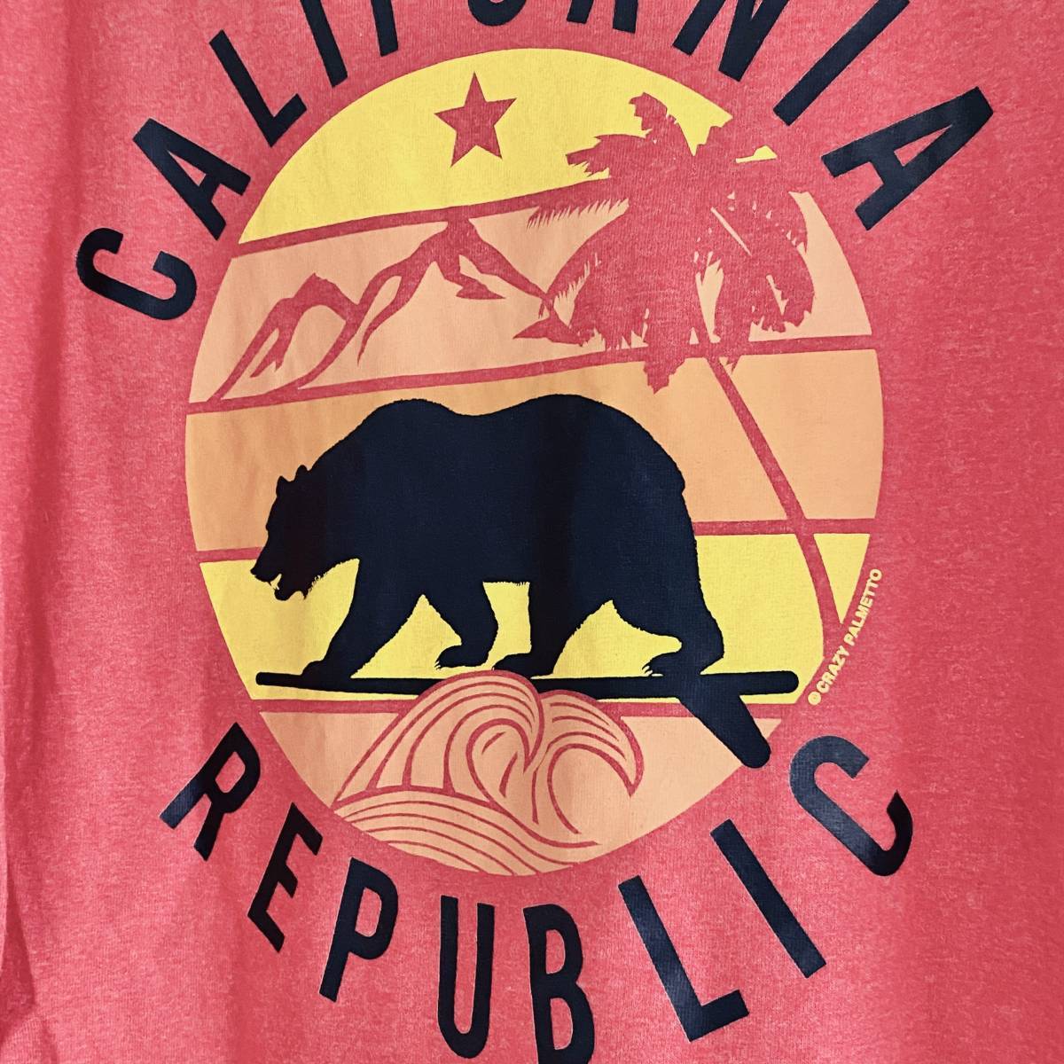 【古着】カリフォルニア州 プリント Tシャツ レッド F CALIFORNIA REPUBLIC print t-shirt red_画像3