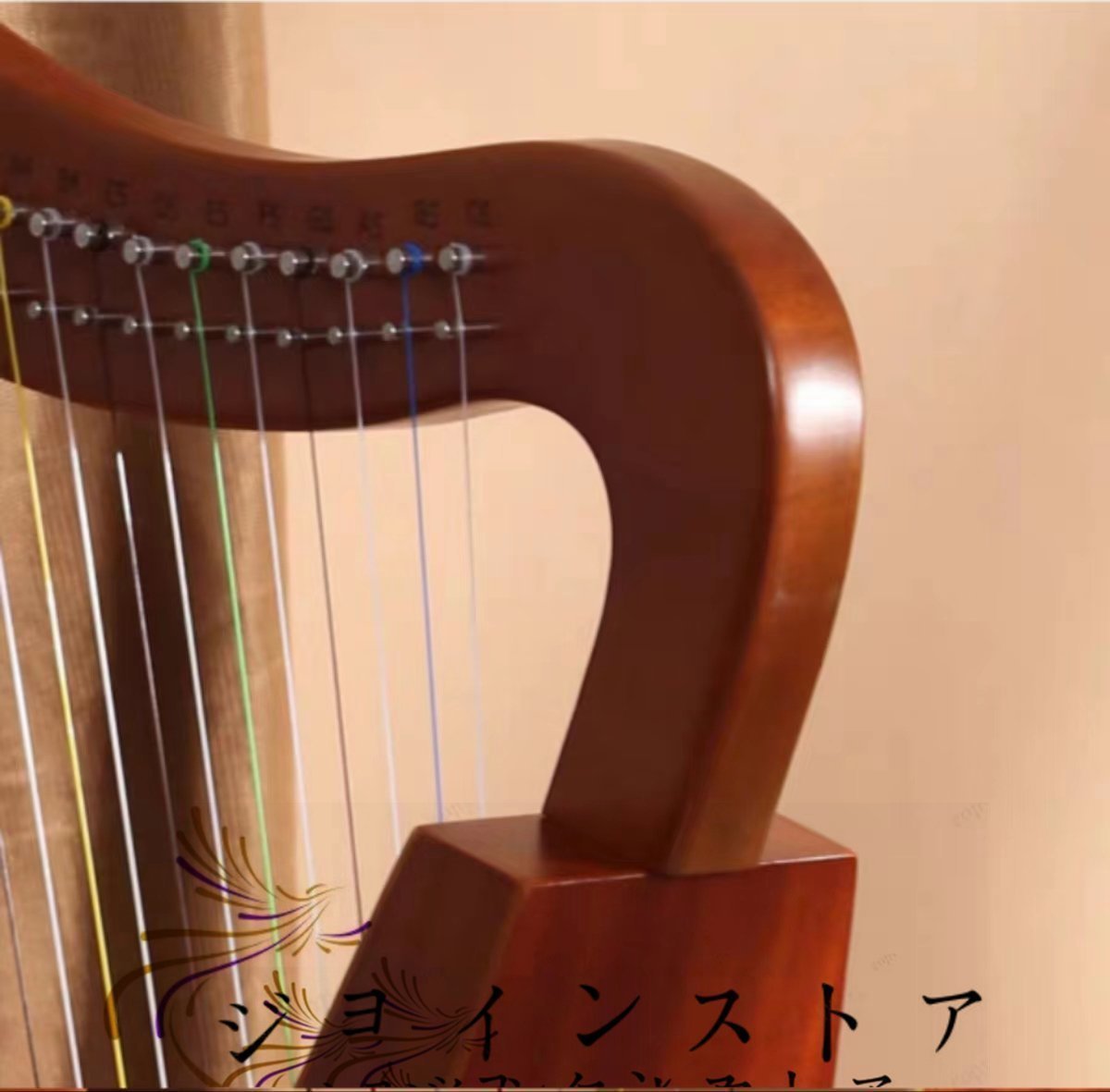  high class product! high class harp harp musical instruments laia- musical instruments . koto 19 tone Rya gold wooden harp .