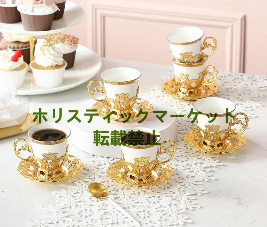 トルコ 手作り セラミック カップ&ソーサー 12点セット 洋食器 トルコ 手作り セラミック カップ&ソーサー 12点セット 洋食器