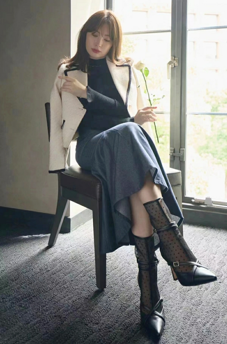 ハーリップトゥ Double Belt Ankle Boots ブーツ ブラック 37 M ハーリップトゥ Double Belt Ankle Boots ブーツ ブラック 37 M